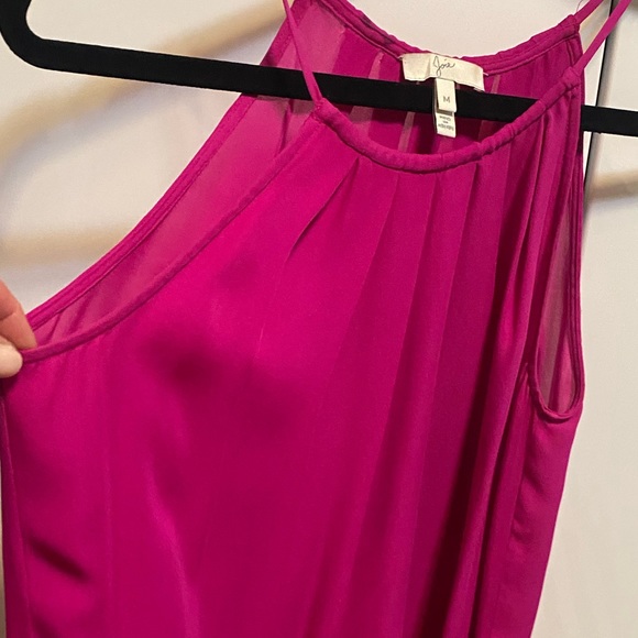 Magenta Pink Joie Spaghetti Strap Flowy & Sexy Silk Camisole - Picture 12 of 12